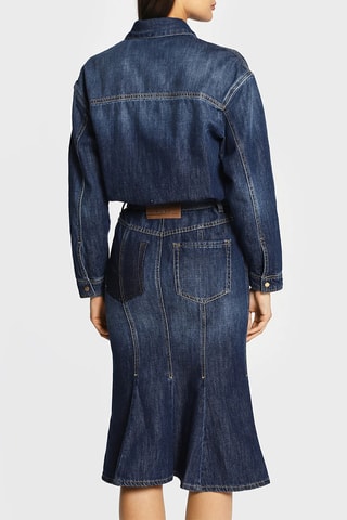 Robe chemise - Bleu denim