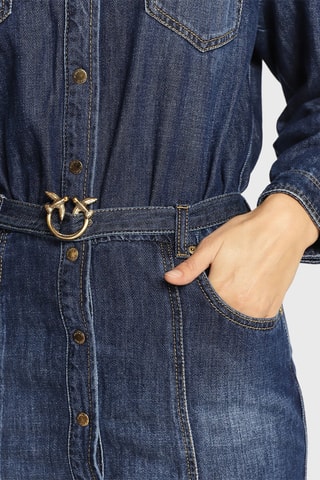Robe chemise - Bleu denim