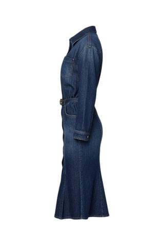Robe chemise - Bleu denim