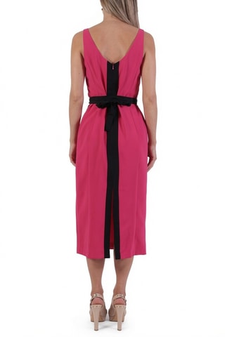Robe midi sans manches - Fuchsia