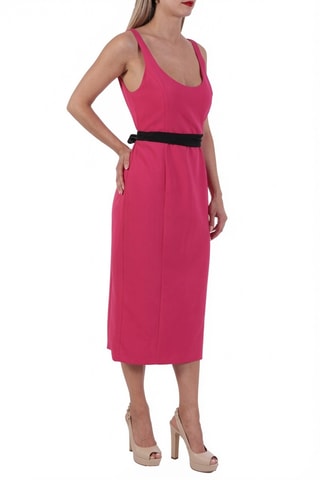 Robe midi sans manches - Fuchsia