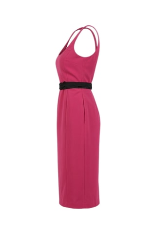 Robe midi sans manches - Fuchsia