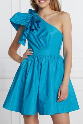 Robe asymétrique sans manches - Bleu turquoise