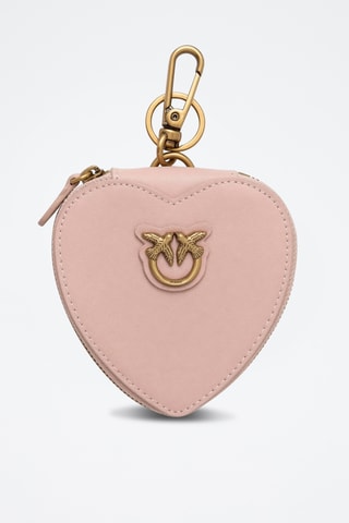 Miroir de poche en cuir - Rose