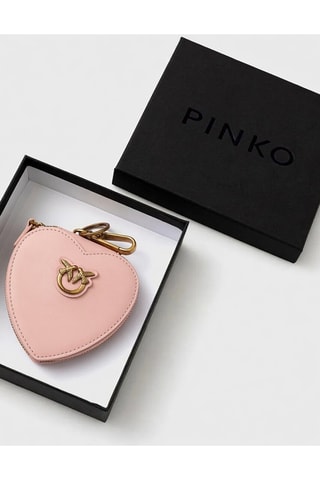 Miroir de poche en cuir - Rose