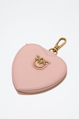 Miroir de poche en cuir - Rose