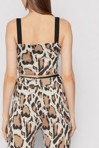 Top en laine sans manches - Beige