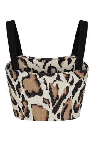 Top en laine sans manches - Beige