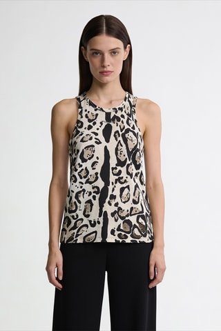 Blouse sans manches - Beige