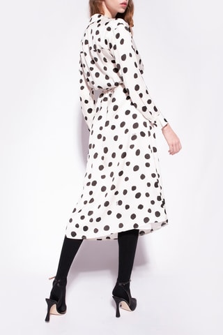 Robe portefeuille - Blanc et noir