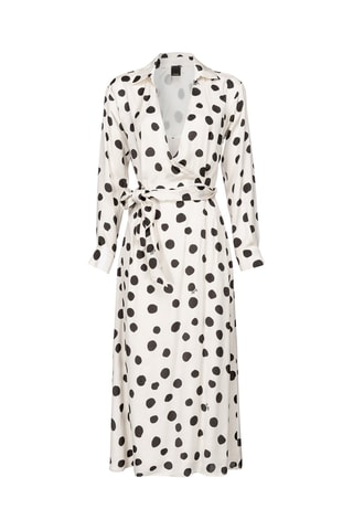 Robe portefeuille - Blanc et noir