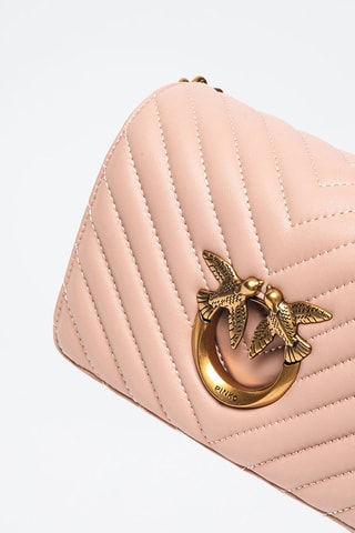 Sac bandoulière en cuir - Rose poudré