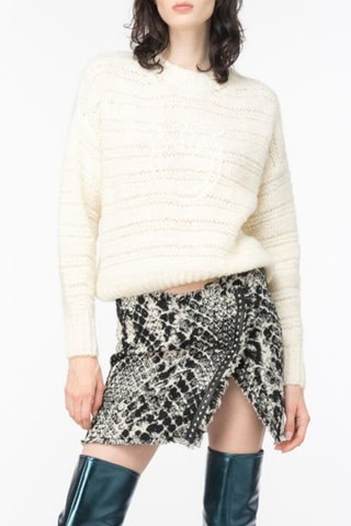 Pull en laine et alpaga - Blanc