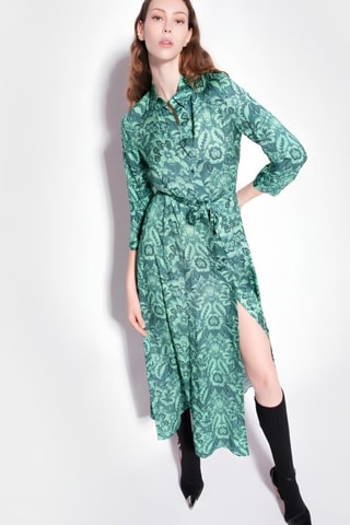 Robe chemise - Vert