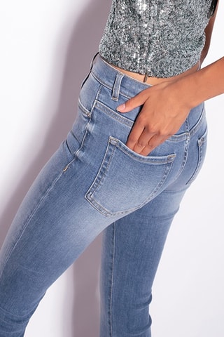 Jean bootcut 7/8 - Bleu