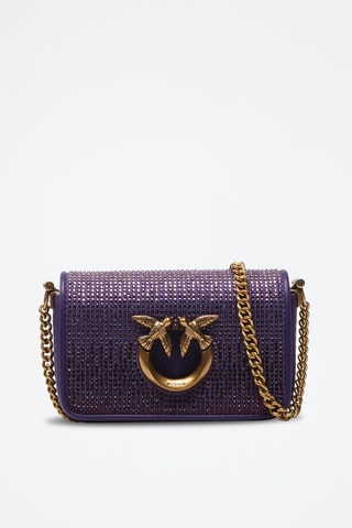 Sac bandoulière en cuir - Violet