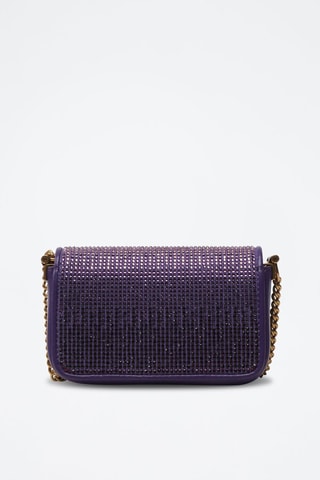 Sac bandoulière en cuir - Violet