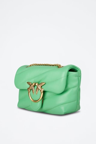 Sac bandoulière en cuir de mouton - Vert d'eau