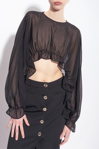 Crop-top - Noir
