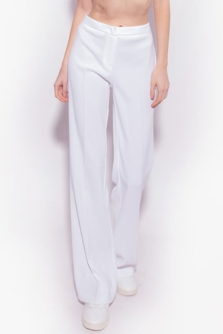 Pantalon taille haute - Blanc