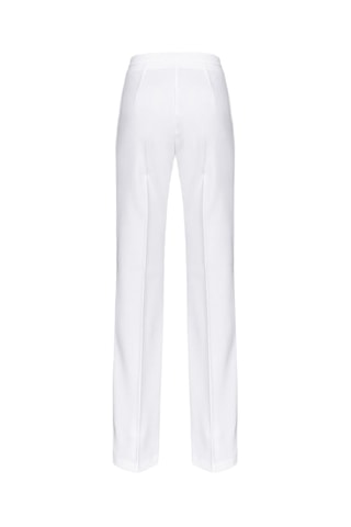 Pantalon taille haute - Blanc