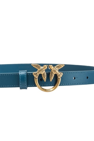 Ceinture en cuir - Bleu marine