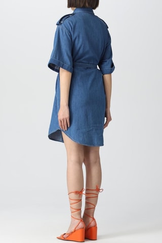 Robe chemise en jean - Bleu