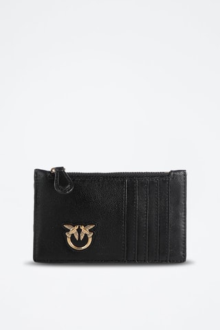 Porte-cartes en cuir - Noir