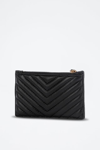 Porte-cartes en cuir - Noir