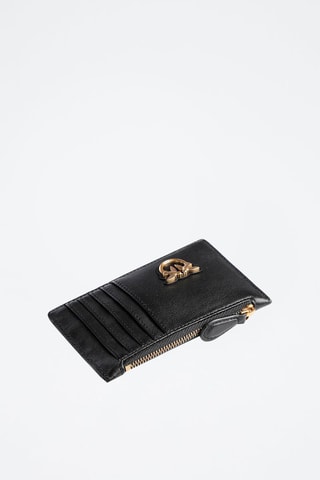 Porte-cartes en cuir - Noir