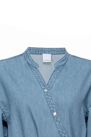 Robe droite en lin - Ciel