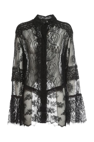 Chemisier en dentelle - Noir