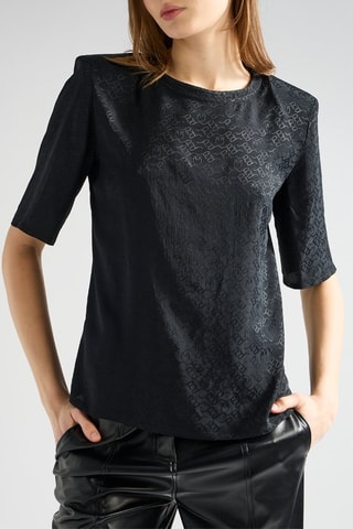 Blouse en soie - Noir