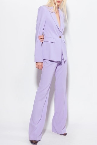 Pantalon taille haute - Mauve