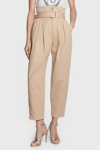 Pantalon taille haute - Kaki