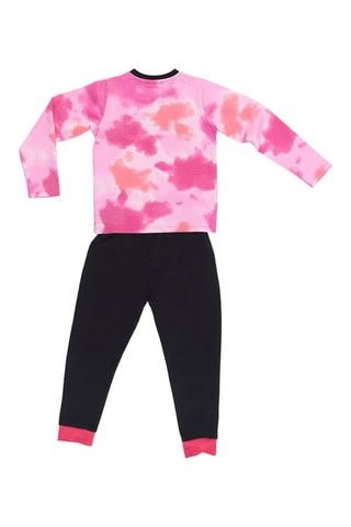 Camiseta tie-dye y pantalón de chándal - Rosa