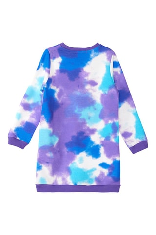 Vestido sudadera tie-dye - Violeta