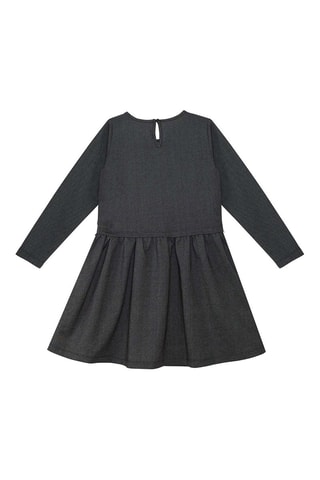 Vestido - Azul marino y crudo