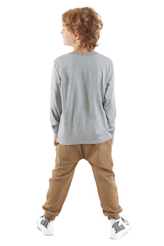 T-shirt en Joggingbroek - Beige en grijs