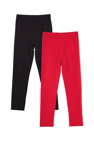 2 leggings - Amarillo, rojo y verde