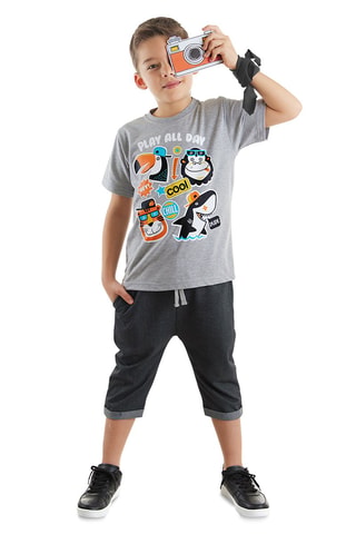 Camiseta y short - Azul