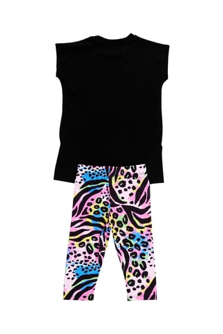 Camiseta y leggings - Negro