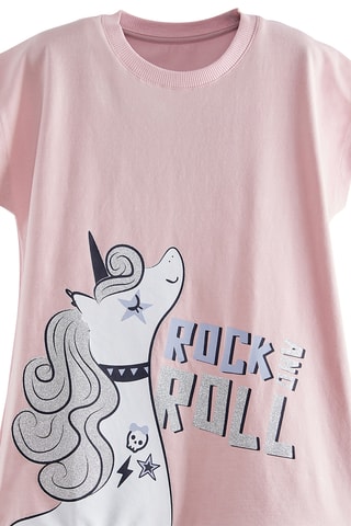 Vestido trapecio Unicorn Rock - Rosa