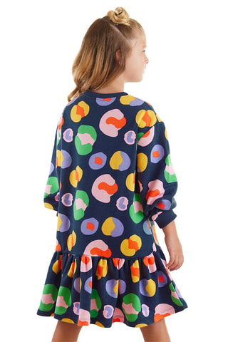 Vestido - Denokids - Azul y amarillo