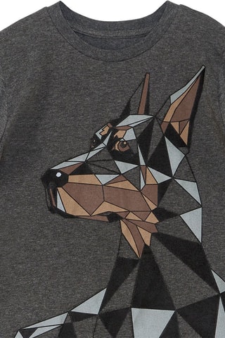 Camiseta y pantalón de chándal - Antracita y marrón