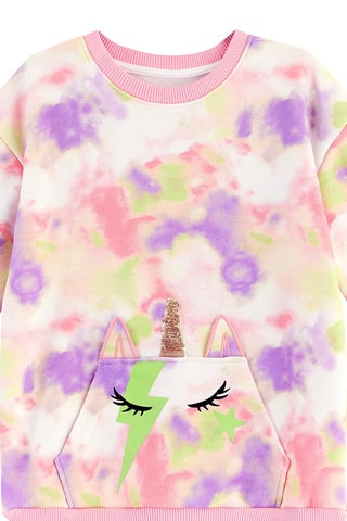 Sudadera y pantalón de chándal Tie-dye Unicorn - Rosa