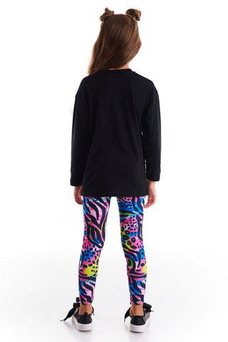 Camiseta y leggings - Negro