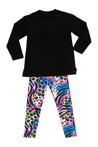 Camiseta y leggings - Negro