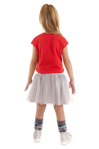 Camiseta y falda - Rojo