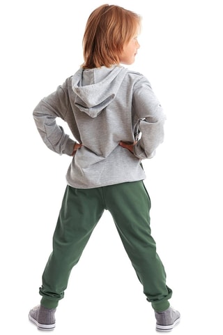 Sweater met Capuchon en Joggingbroek - Mushi - Groen